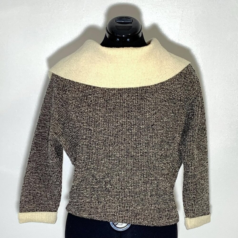 1960s Wool Vintage Sweater Top / Banff - XS